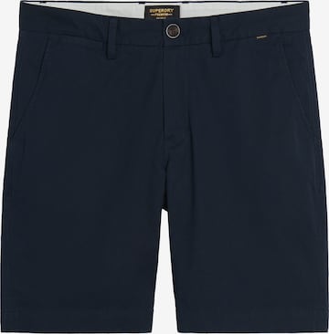 mėlyna Superdry Prigludęs „Chino“ stiliaus kelnės: priekis