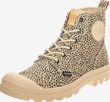 Palladium Laarzen 'Pampa Hi Safari Sand Print' in Bruin: voorkant