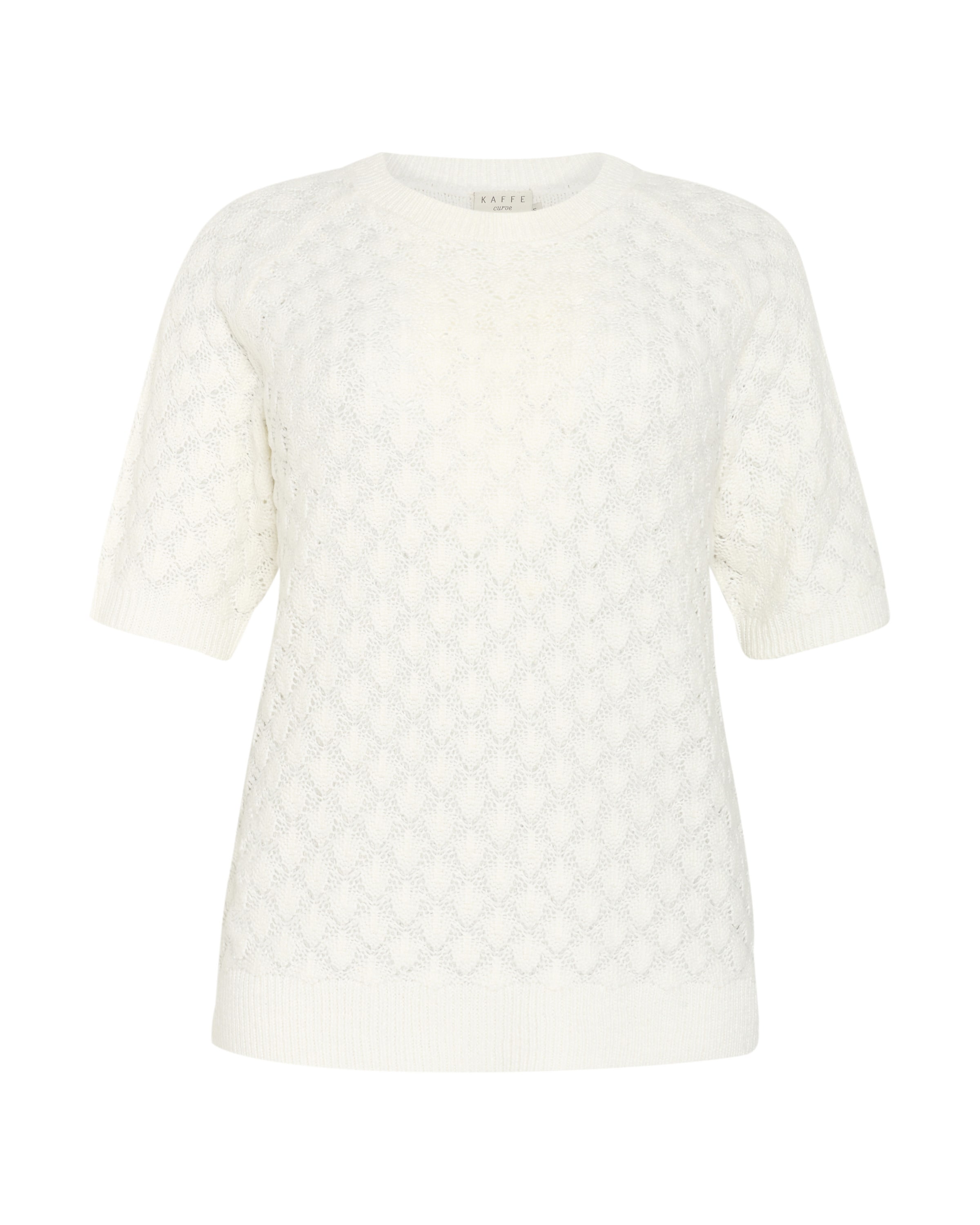 KAFFE CURVE - Jersey 'Mani' en blanco: frente