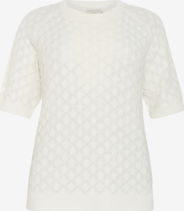 KAFFE CURVE - Jersey 'Mani' en blanco: frente