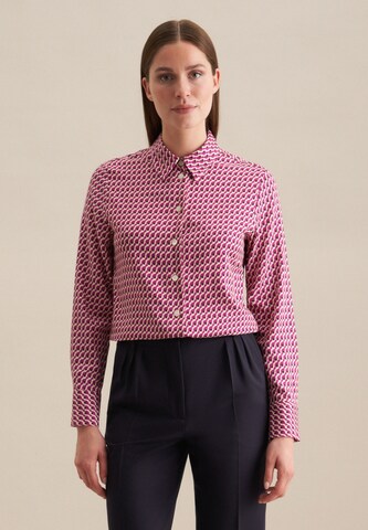 Chemisier ' Schwarze Rose ' SEIDENSTICKER en rose : devant