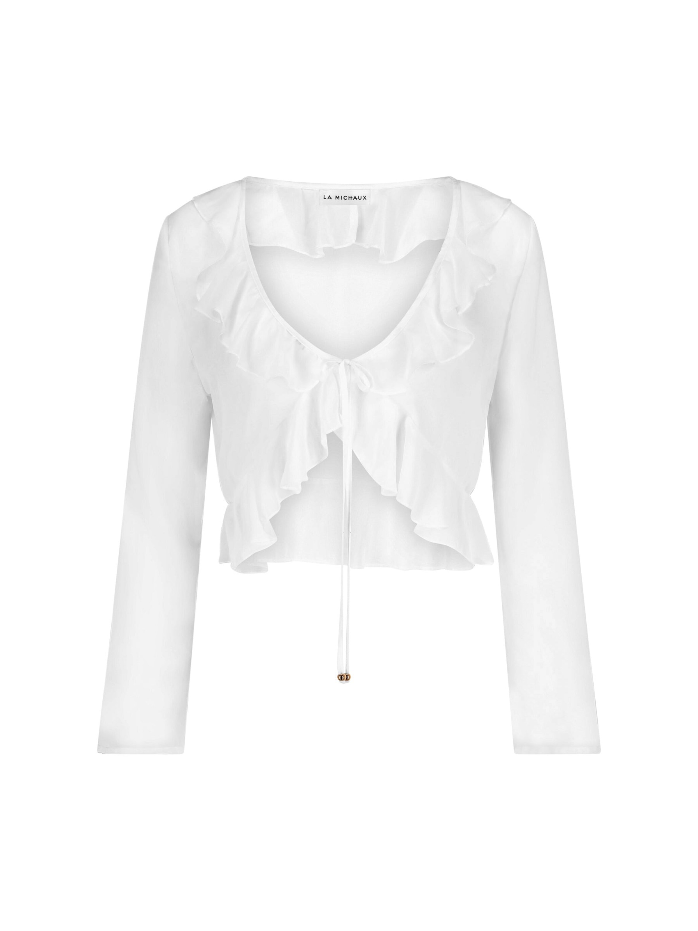 La Michaux Bluse 'DANIELA'‌ in Weiß: Vorderseite