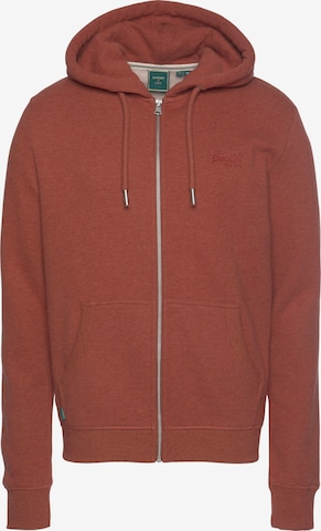 Superdry Sweatjacke in Orange: predná strana