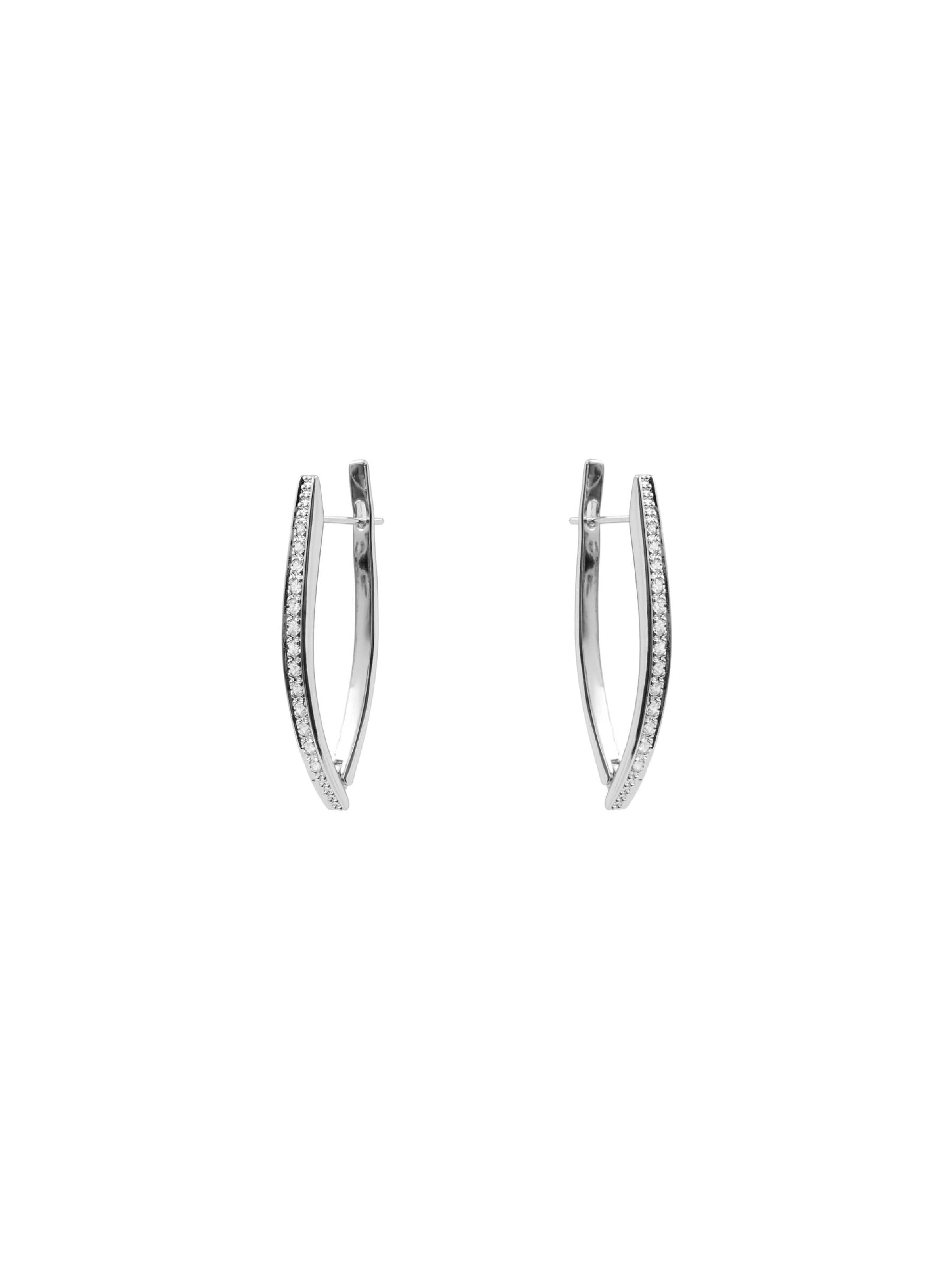 Boucles d'oreilles 'Mosiath' Luxenter en argent : devant
