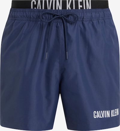 Calvin Klein Swimwear Badeshorts in marine / weiß, Produktansicht