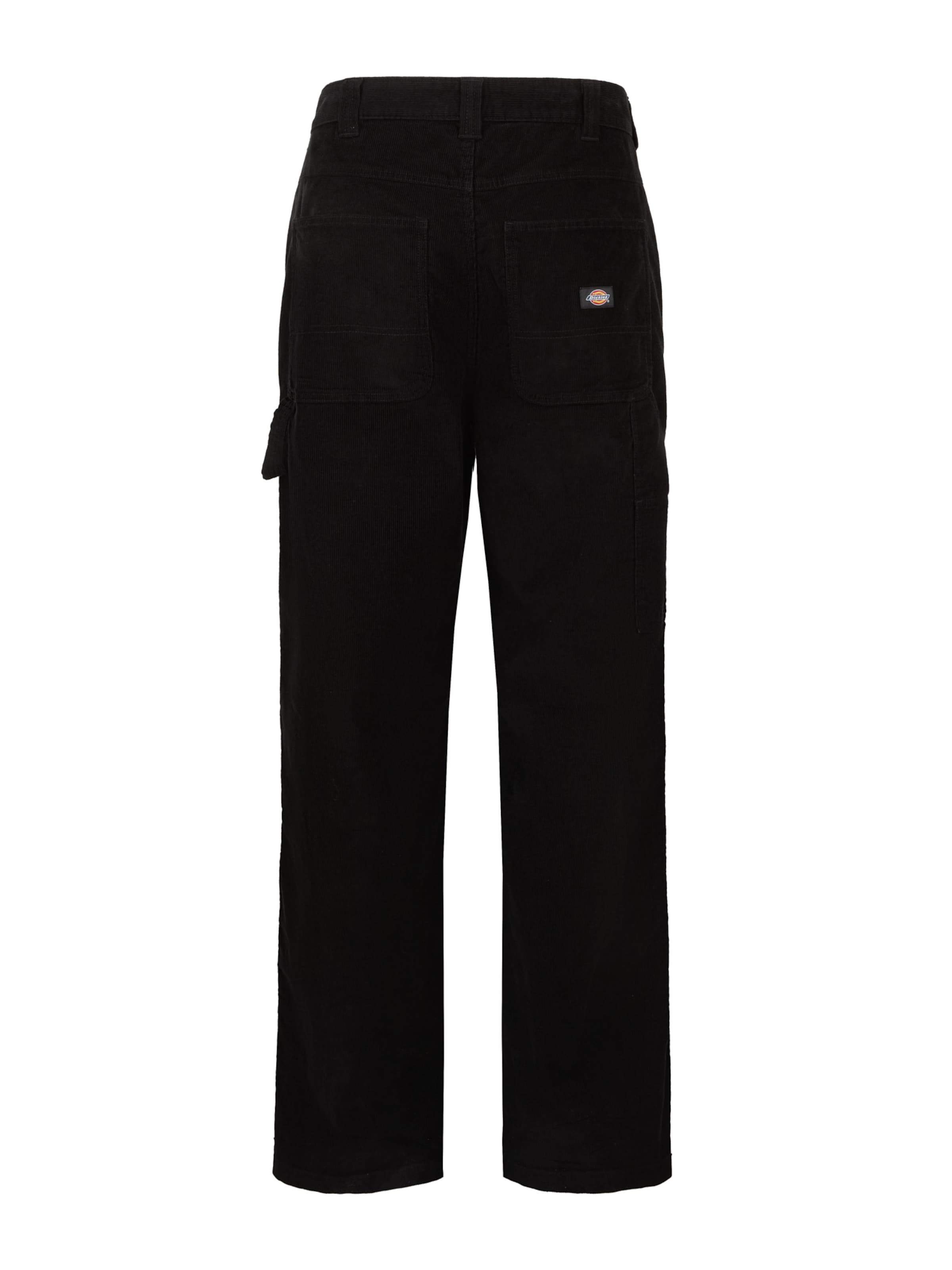 DICKIES Regular Cargo trousers 'CORDUROY CARPENTER' in Black