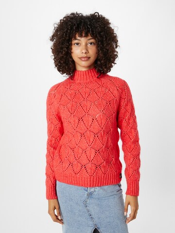 Superdry Sweter w kolorze pomarańczowy: przód