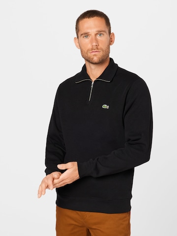 LACOSTE Sweatshirt in Black: front