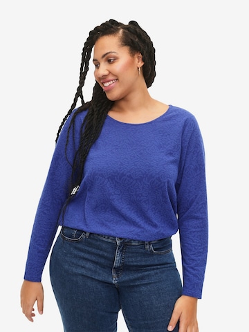 Zizzi - Blusa em azul: frente