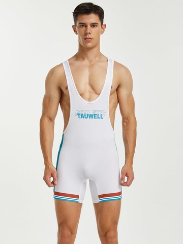 TAUWELL Athletic Underwear 'Fitness Wrestling' in White: front