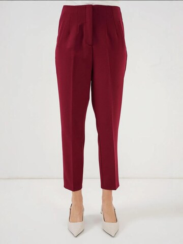 Coupe slim Pantalon Bigdart en rouge : devant