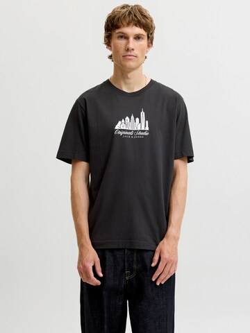 JACK & JONES - Camiseta 'JORNORREBRO SKYLINE' en negro: frente