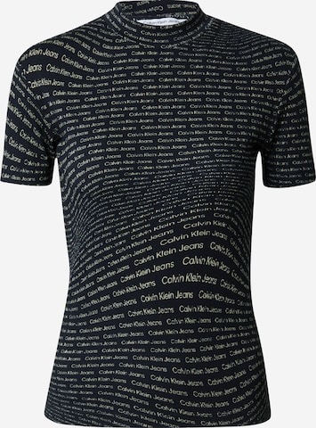 Calvin Klein Jeans T-Shirt in Schwarz: predná strana