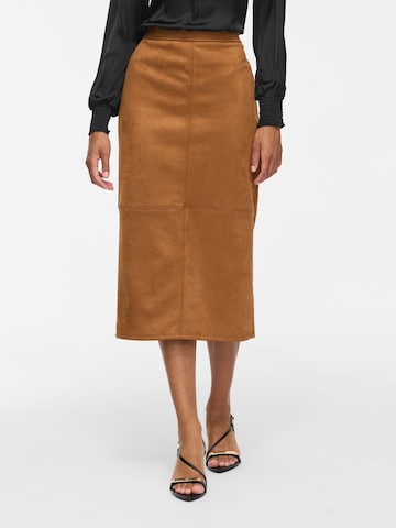 VILA Skirt in Brown: front