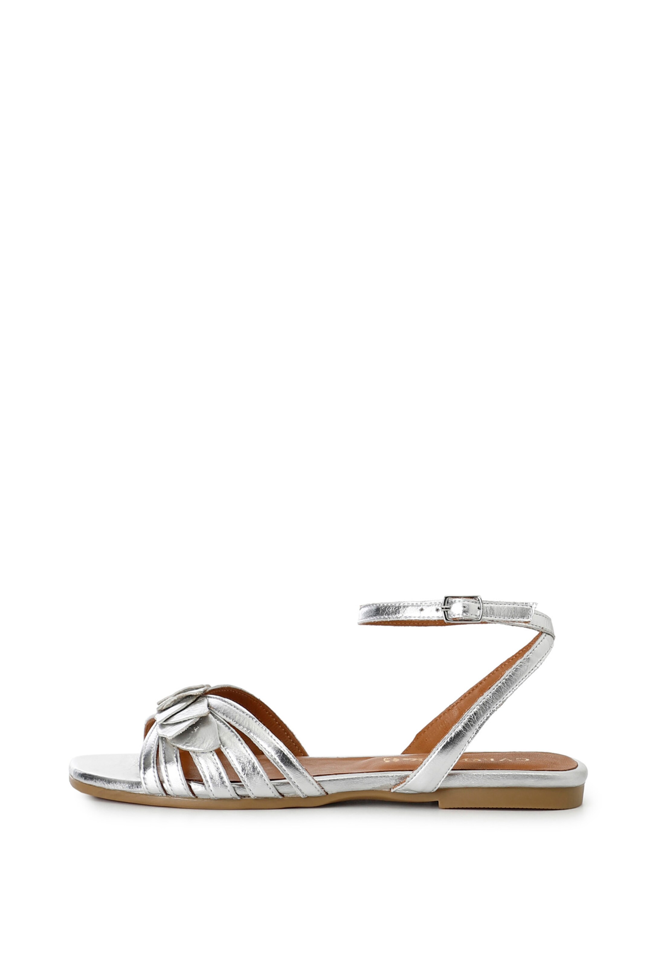 Sandalo di CAFè NOIR in argento: frontale