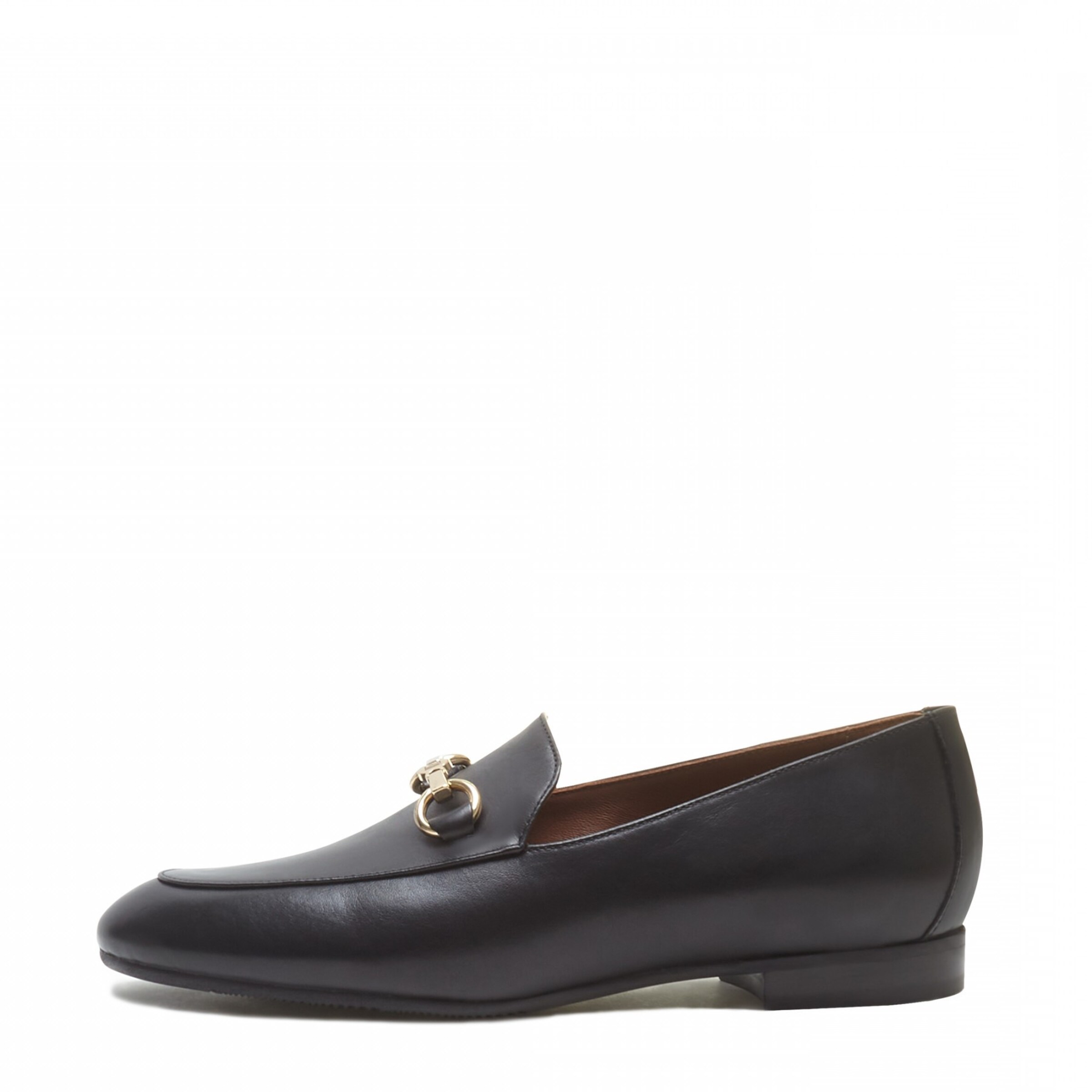 Isabel Bernard Moccasin in Black: front