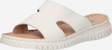 Bata Mules in White: front