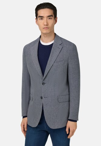 Boggi Milano Regular fit Business-colbert in Blauw: voorkant