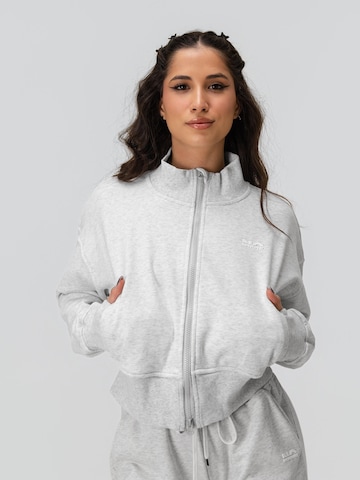 neverover Sportief sweatvest 'Novo' in Grijs: voorkant