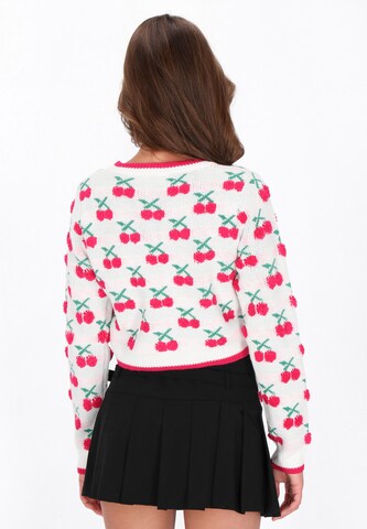 MYMO - Casaco de malha em branco