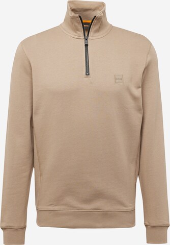 BOSS Sweatshirt 'Zetrust' i brun: framsida
