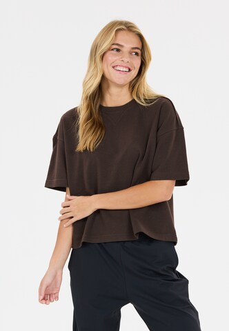 Athlecia Shirt 'Crecy' in Bruin: voorkant