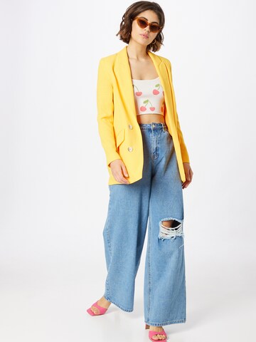 Missguided Wide Leg Jeans in Blau