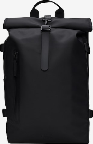 RAINS Backpack in Black: front