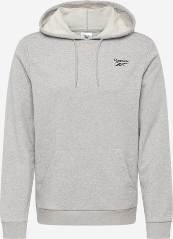 Reebok - Sweatshirt de desporto 'IDENTITY' em cinzento: frente