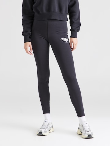 Nike Sportswear Skinny Legíny – černá: přední strana