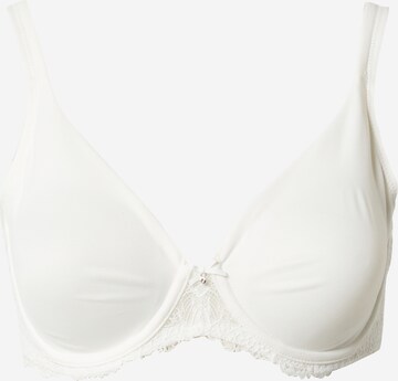 Women' Secret Triangle Bra in White: front