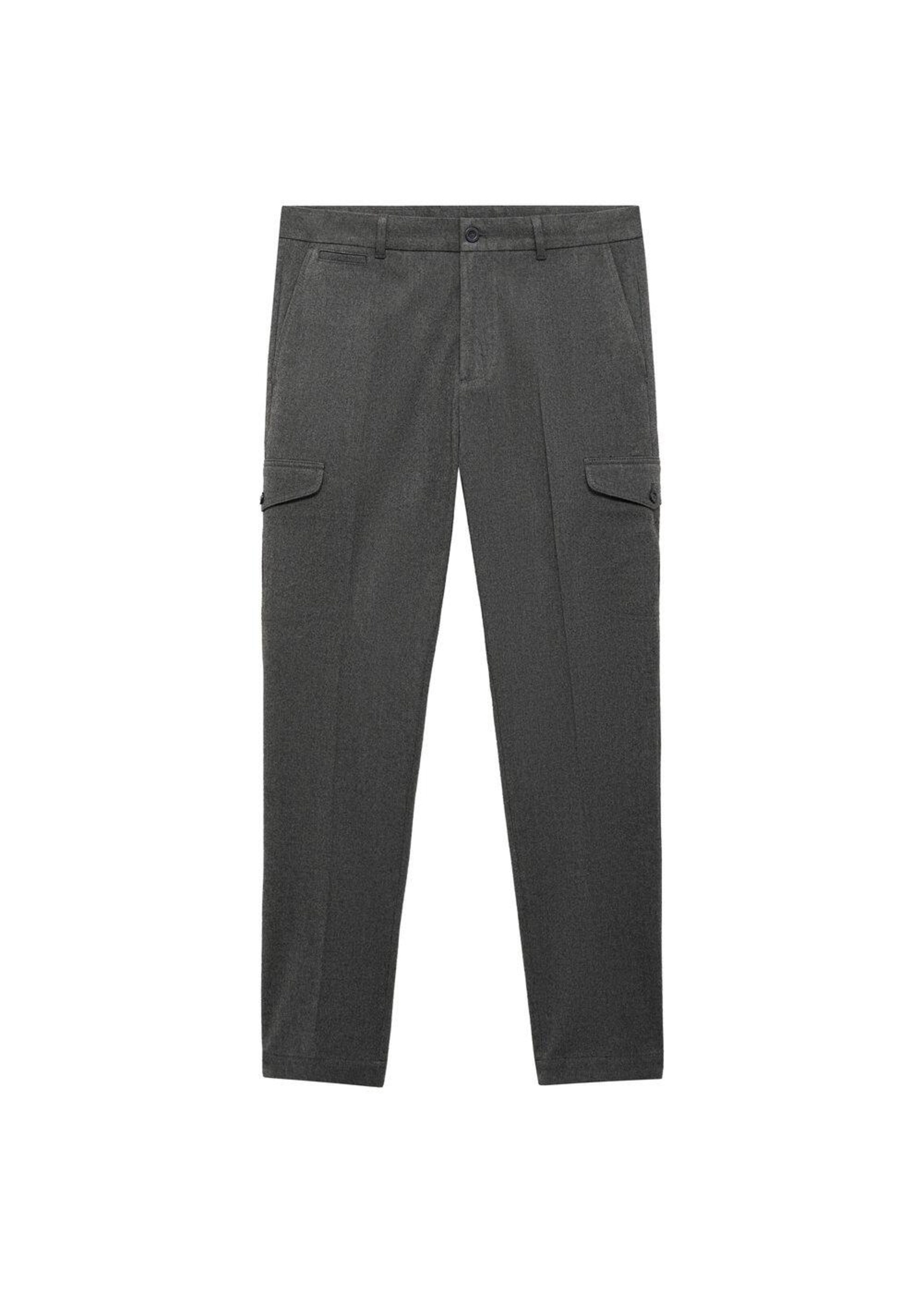 MANGO MAN Regular Hose 'Olivier' in Grau: Vorderseite