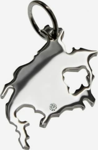 Pendentif 'Nordamerika' Schmuckador en argent : devant