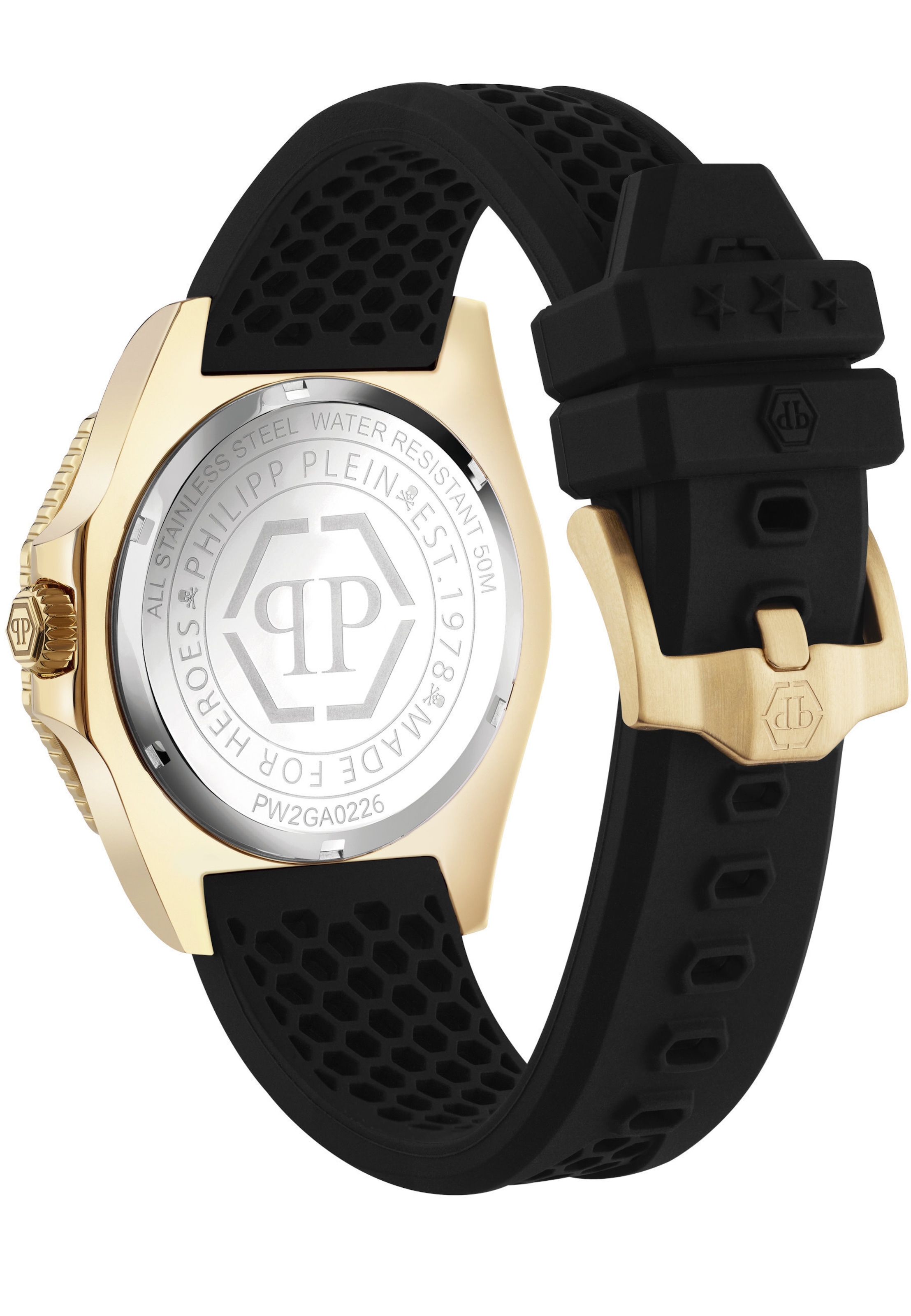 Orologio analogico 'AQUASTORM' di Philipp Plein Watches in nero