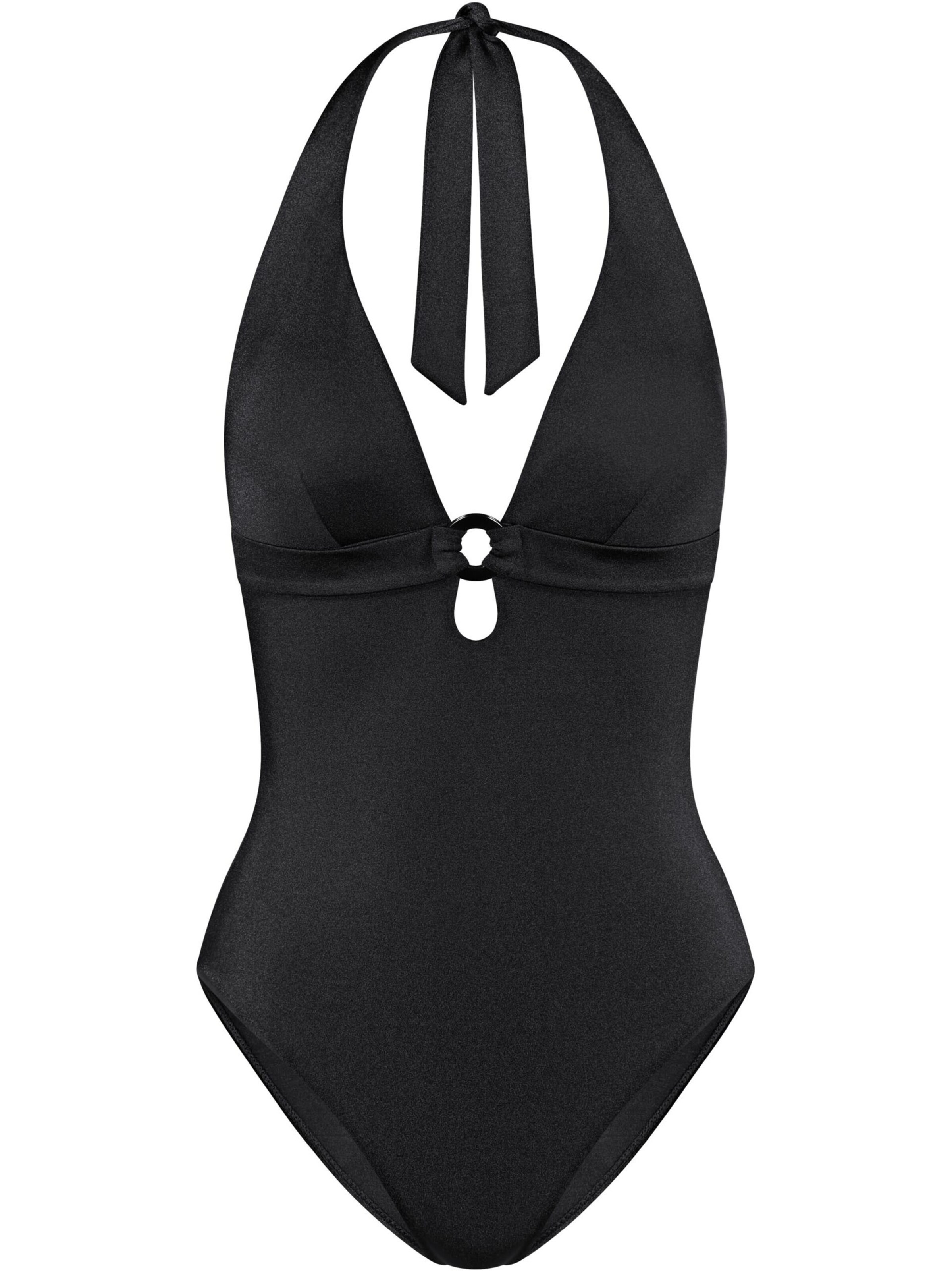 TRIUMPH Badeanzug ' Wow Midnight Swim ' in Schwarz: Vorderseite