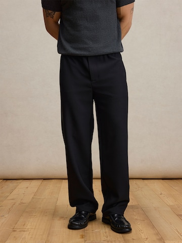 DAN FOX APPAREL tavaline Püksid 'Gregor', värv must: eest vaates