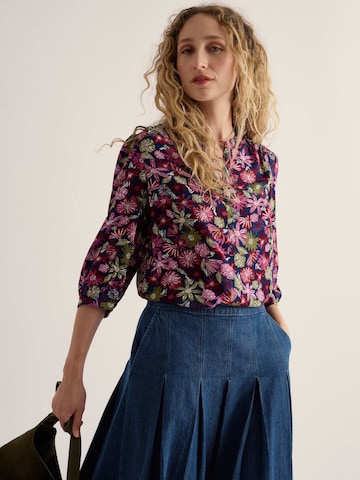 Seasalt Cornwall Bluse 'Willow Path' i pink: forside