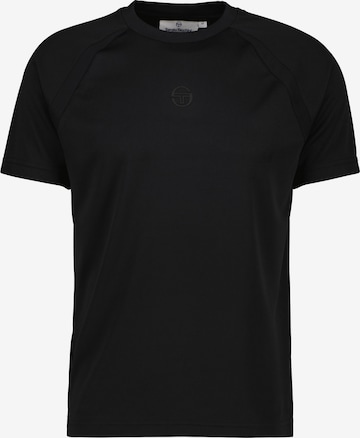 Sergio Tacchini Funktionsshirt 'Rispecchio' in Schwarz: Vorderseite