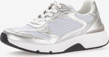 Gabor Rollingsoft Sneaker in Silber: Vorderseite