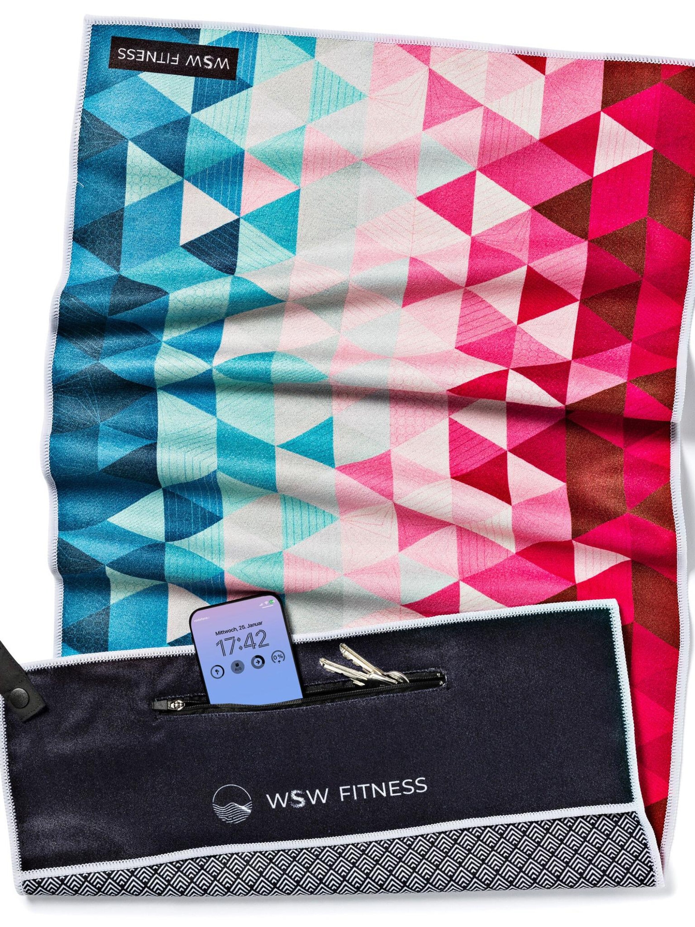 Serviettes 'Kaleidoscope' woodsandwaves en mélange de couleurs