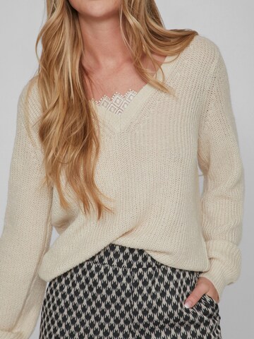 VILA Sweater 'Debra' in White