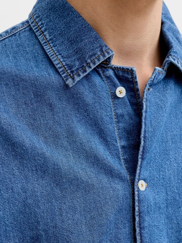 JACK & JONES Comfort Fit Hemd in Blau
