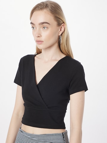ABOUT YOU Shirt '2er pack top' in Black