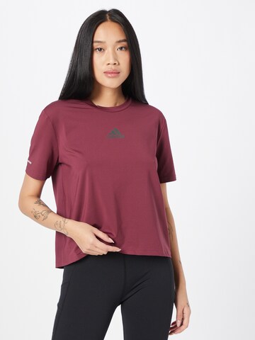 T-shirt fonctionnel 'UFORU' ADIDAS SPORTSWEAR en rouge : devant