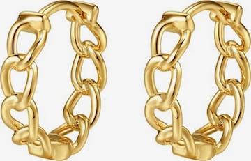 Boucles d'oreilles 'Infinite Links' Dear Me en or : devant