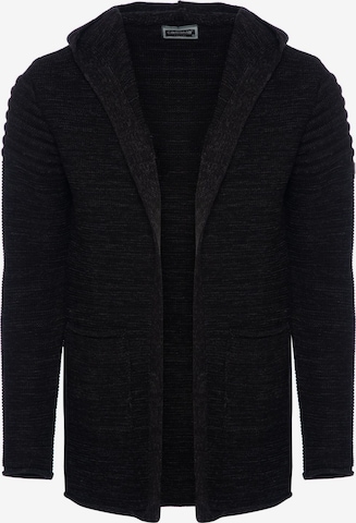 CARISMA Knit Cardigan in Black: front