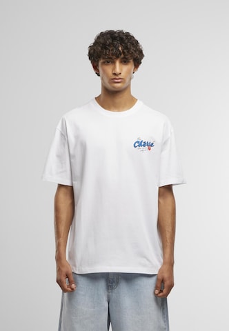 Mister Tee Shirt 'Mon Amore Infini' in White: front