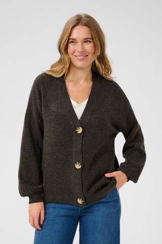 Cardigan 'Merle' Cream en marron : devant