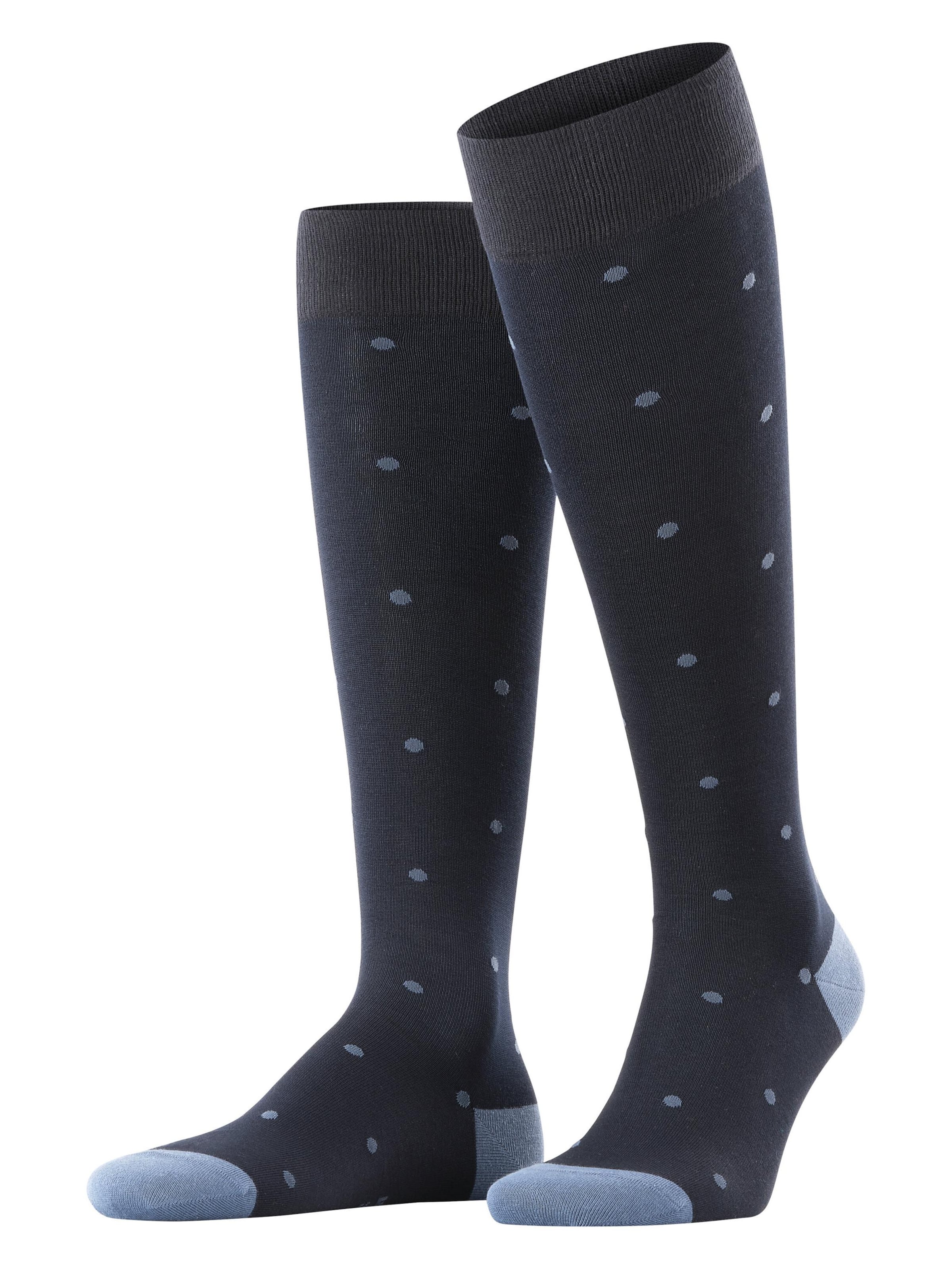 FALKE Kniestrümpfe 'Dot'‌‌‌‌‌‌‌‌‌‌ in Blau: Vorderseite