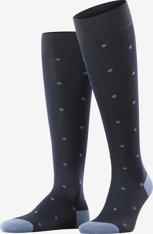 FALKE Kniestrümpfe 'Dot' in Blau: Vorderseite